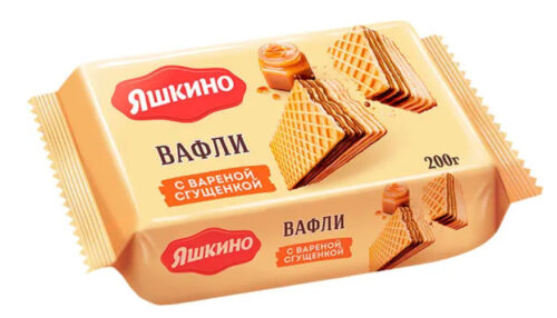 Ваф.Яшкино 200г*24 шт С вар.сгущенкой