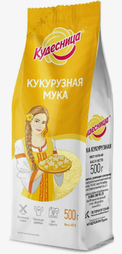 Мука кукурузная ТМ Кудесница 0,5 кг*10