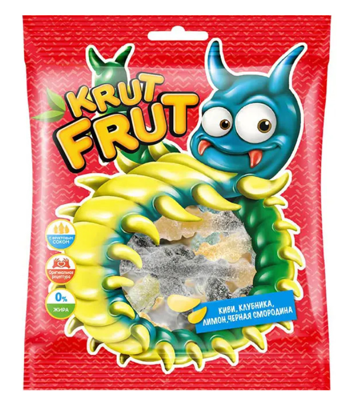 Жевательный мармелад KRUTFRUT Сороконожки 70г*50 шт