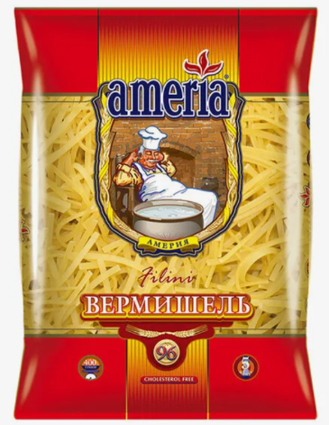Вермишель "Америя" № 096 - Макар. изд-я 0.4кг. х 30