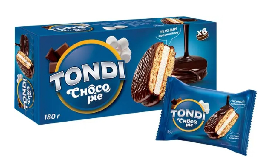 Муч.конд.изд.гл. Tondi Choco Pie 180г*16 шт