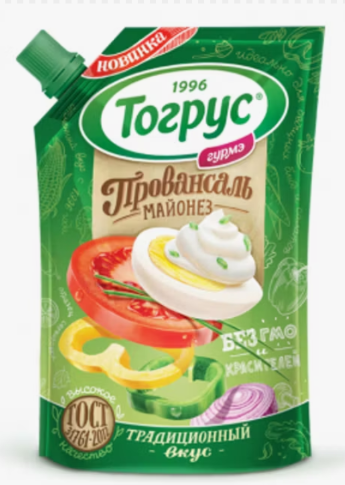 Майонез Провансаль 50,5% 720 гр*10 дой-пак ТМ Тогрус