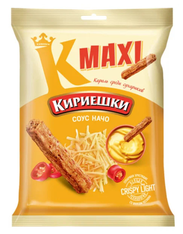 Сух.Кириешки Maxi 60г/40 шт начо
