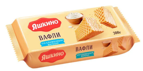 Ваф.Яшкино 300г*15 шт Сливочные