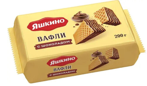 Ваф.Яшкино 200г*24 шт Шоколадные