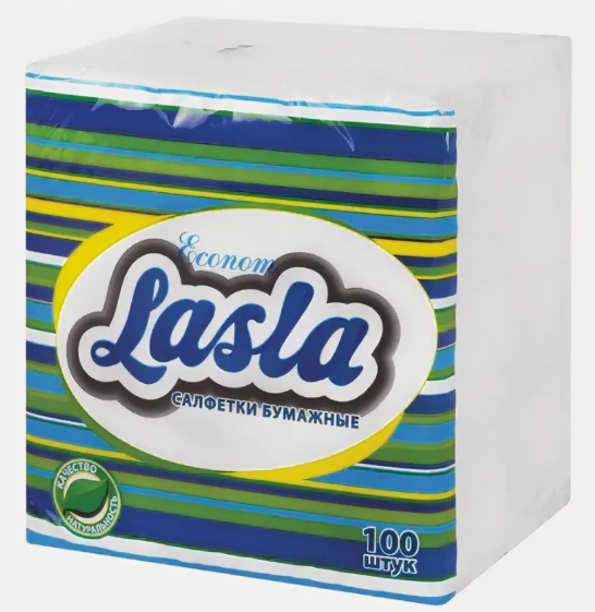 Салфетки бумажные LASIA econom 100 шт * 20 шт
