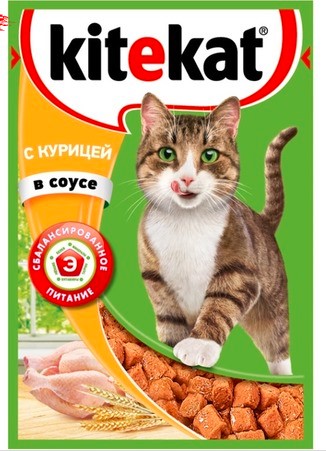Китекет пауч курица в соусе 28*85г