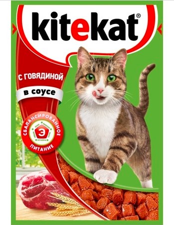 Китекет пауч говяд в соусе 28*85г