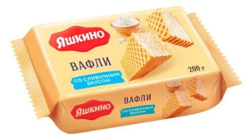 Ваф.Яшкино 200г*24 шт Сливочные