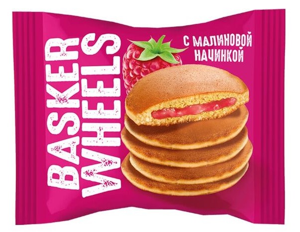 Пирожные бисквитные Pancake с малиновой нач. 36г 1/28