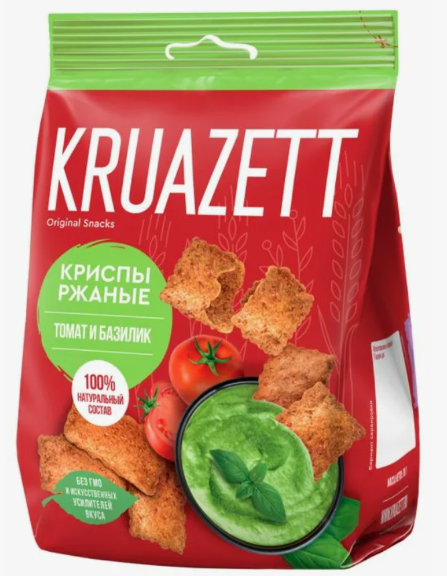 КРУАЗЕТТ КРИСПЫ Томат и базилик 70г/14