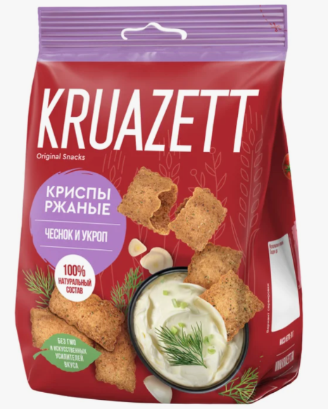 КРУАЗЕТТ КРИСПЫ Чеснок и укроп 70г/14