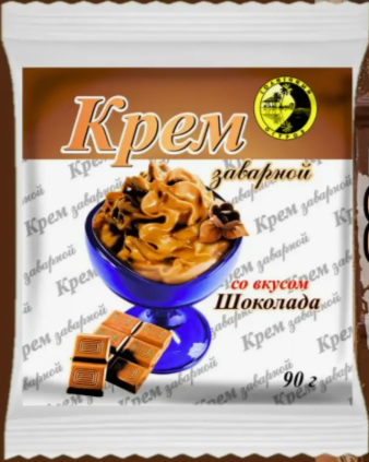 Крем заварной Шоколадный 90г*16шт "Солнечный остров"