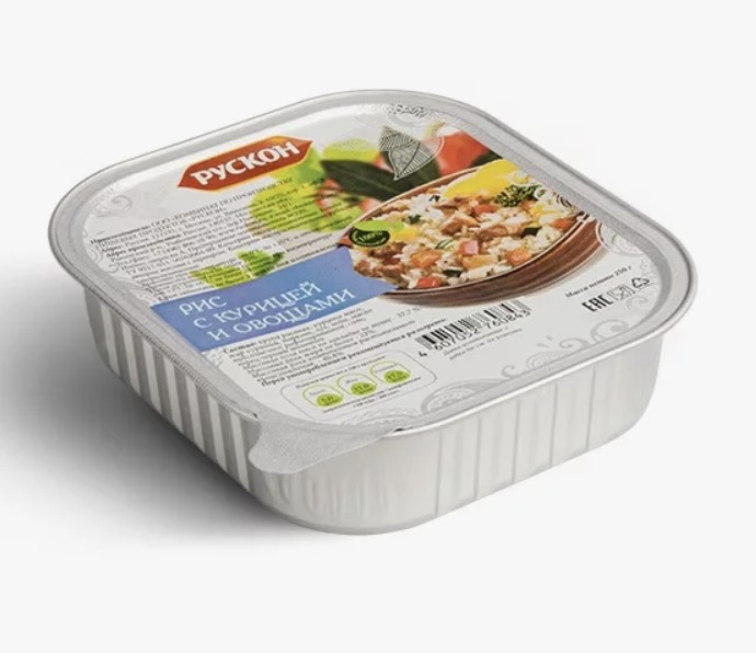 Рис с курицей и овощами ВВС ТУ, ламистер 250 гр.
