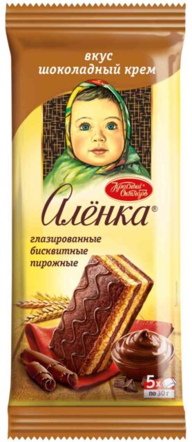 Аленка 150г.1х12 Бисквит Шоколадный Крем