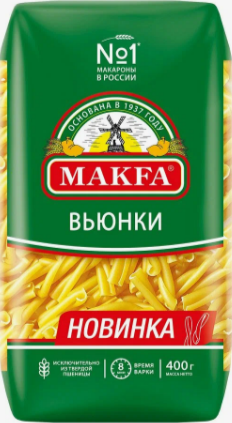 Макароны (МАКФА) Вьюнки А 10х400гр