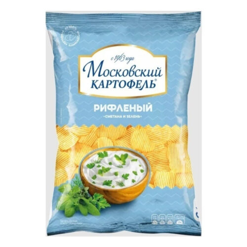 Московский Картофель 60г 1х12 Сметана и зелень