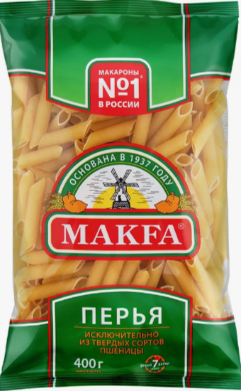 Макароны (МАКФА) Перья группа А 20х400гр