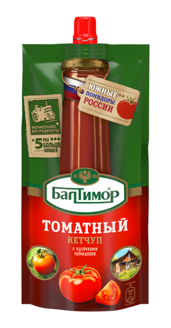 Кетчуп (Балтимор) Томатный дой пак 28х260гр