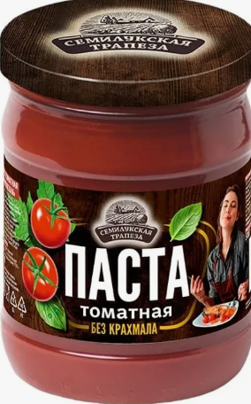 Томатная паста Три помидора 500 гр*8"Семилукская"